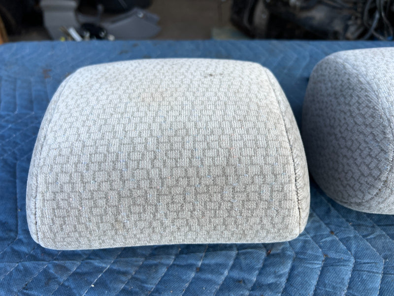 2003-2008 Toyota Corolla Front Right & Left Gray Cloth Seat Headrest OEM #3321EM