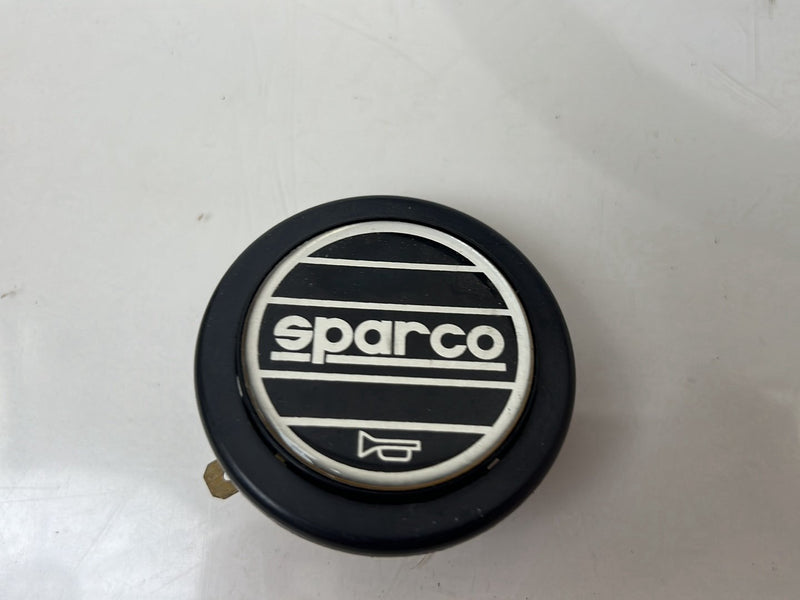 1983-1985 Porsche 944 3 Spoke Sparco Steering Wheel w/ Adaptor Ring OEM #5555EM