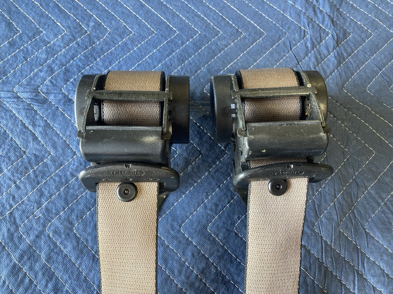 1986-1994 BMW 7 Series E32 Rear Seat Belt Left Right Pair 8 164185 OEM #968M