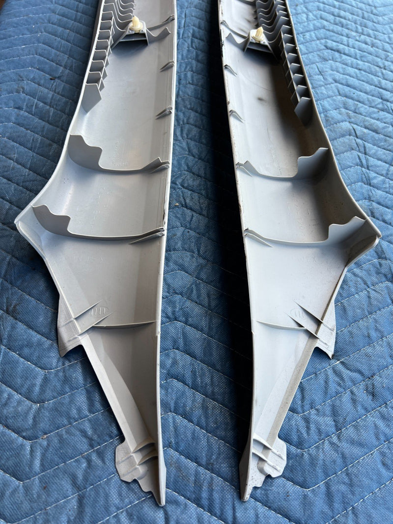2003-2008 Toyota Corolla Right & Left A Pillar Trim Pair Gray OEM #3351EM
