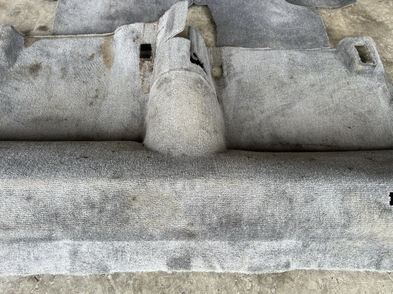 1989-1995 Volvo 740 940 Sedan Gray Molded Carpet Set Floor Cover OEM #5018E