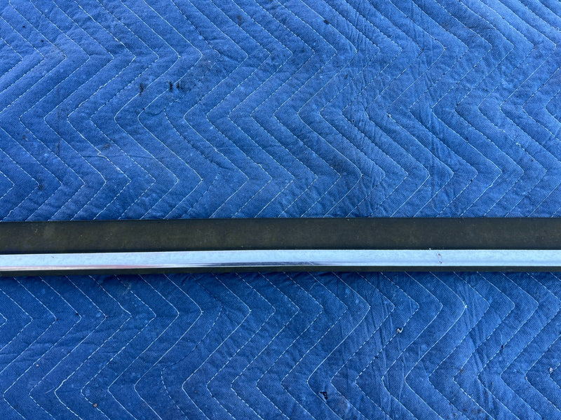 1986-1993 Volvo 240 244 *Sedan Only* Rear Bumper Trim Black & Chrome OEM #4275EM