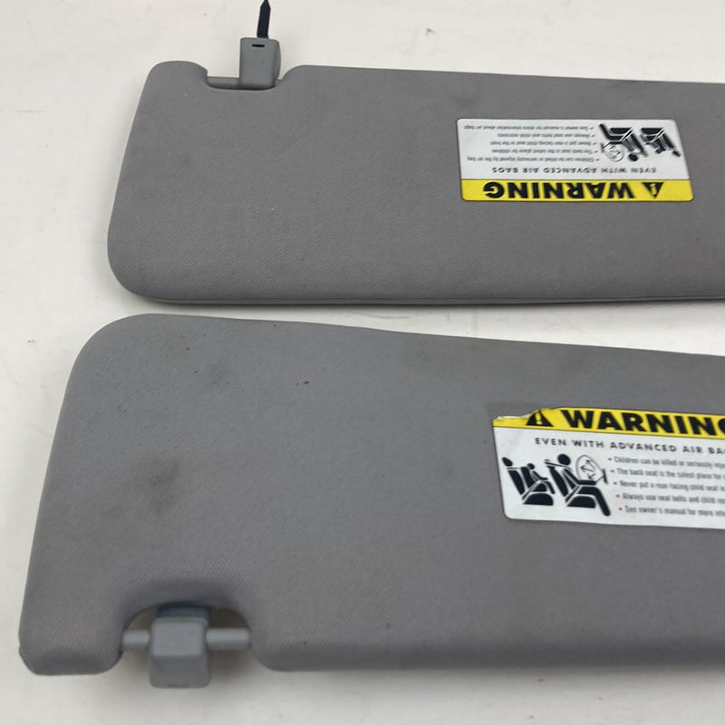 2009-2011 BMW 328i E90 Sun Visor Pair Left Right Gray OEM #4786M