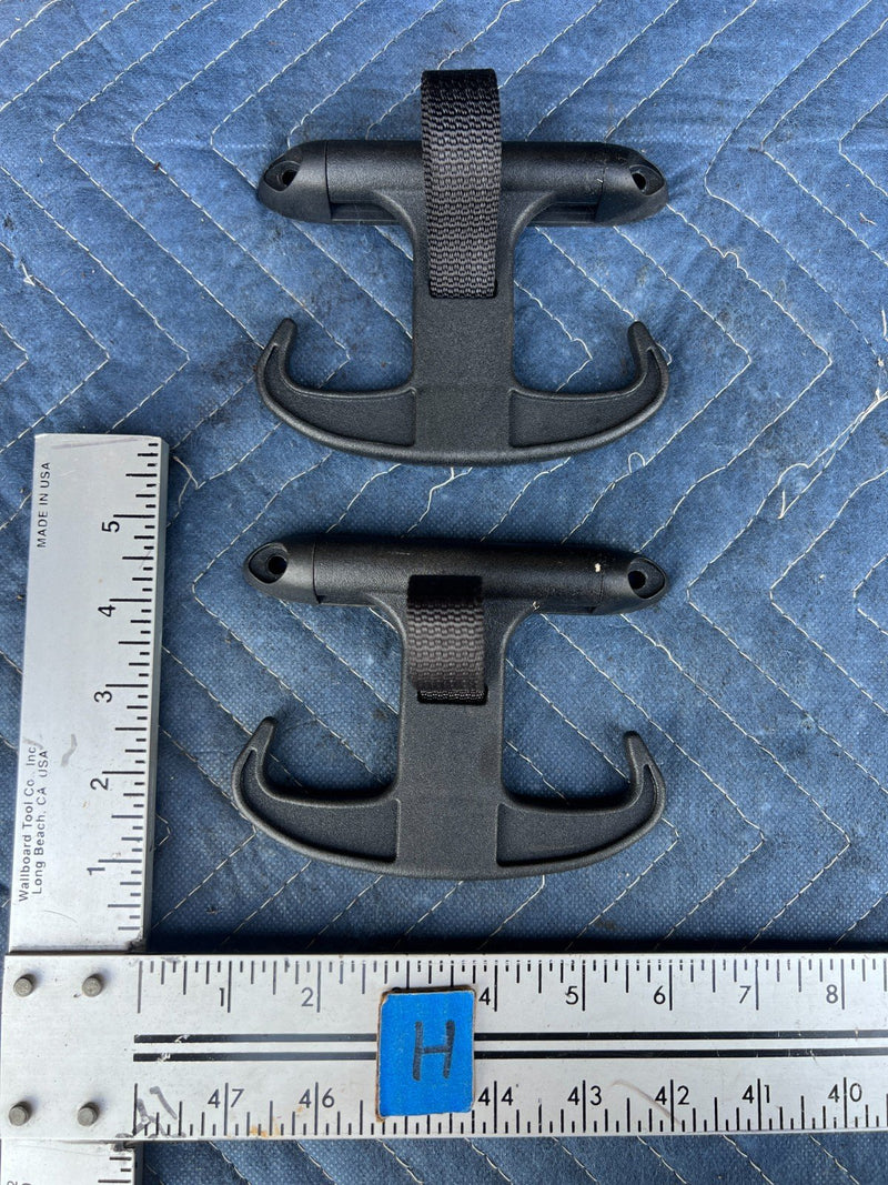 2005-2011 Audi A6 Rear Trunk Right & Left Cargo Tie Down Hook Pair OEM #3434EM