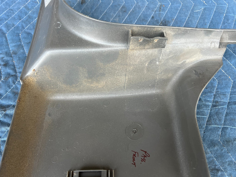 1989-1995 Volvo 740 940 Front Passenger Right Kick Panel Trim Gray OEM #3731EM
