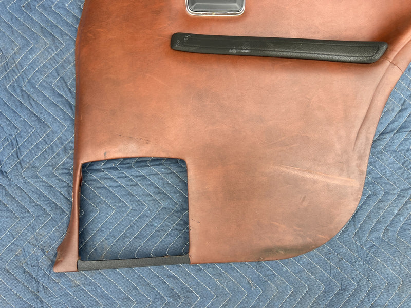 1967-1974 Volvo 140 142 Coupe Rear Right Left Door Card Trim Brown OEM #4849EM