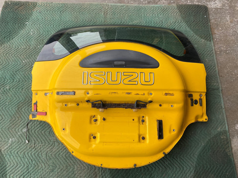 99-01 Isuzu Vehicross Rear Door Hatch Gate & Window Yellow OEM #636E