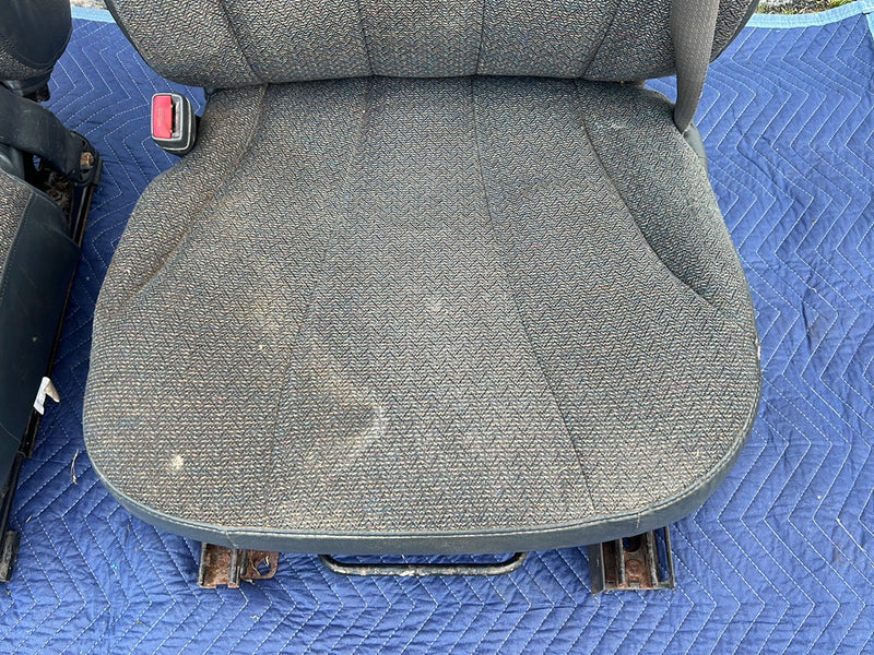 1995-1998 Chevrolet Silverado Tahoe GMC Seat Front Pair Gray Cloth OEM #5614EM