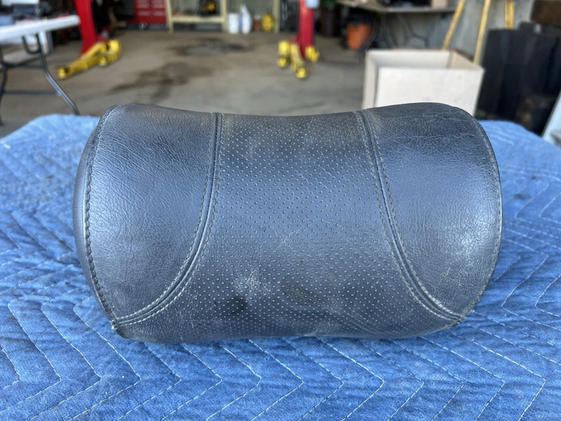 1998-2003 Jaguar XJR XJ X308 Front Driver Side Black Leather Headrest OEM #4784E