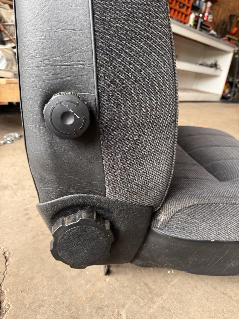 1986-1993 Volvo 240 244 245 Front Seat Pair L & R Gray Cloth *NICE* OEM #4866E