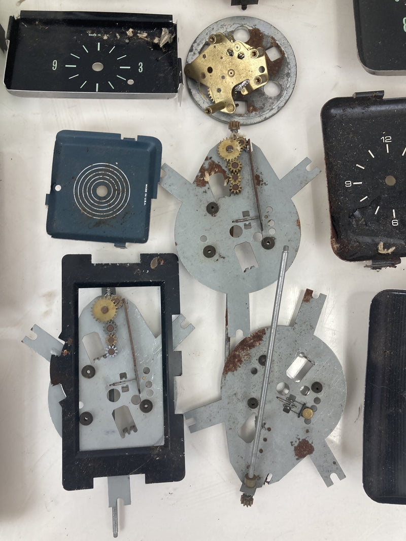 Lot of 50+ Automotive Clock Faces Steampunk Art Vintage OEM #5321M