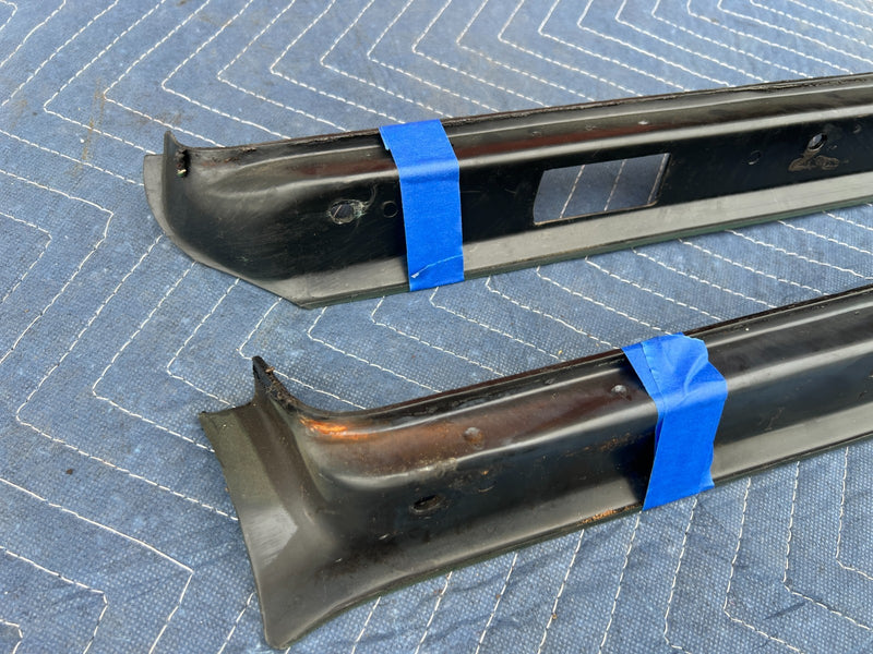 1967-1974 Volvo 140 142 144 145 Right & Left A Pillar Trim Black Pair OE #4867EM