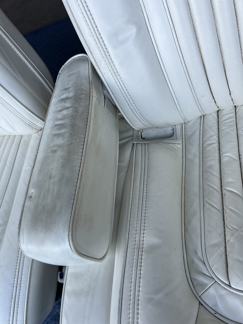 1980-1985 Cadillac Seville Front Left & Right Bucket Seat White OEM #3346M