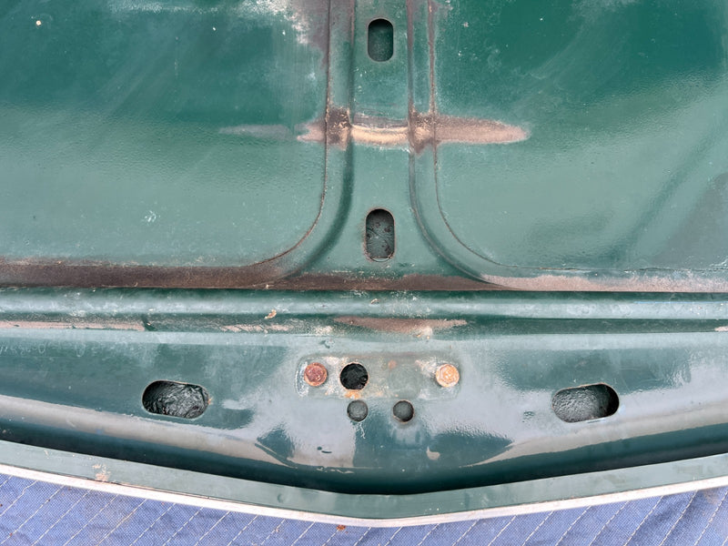 1967-1974 Volvo 140 142 Coupe Front Hood Engine Bonnet Panel Green OEM #4858EM