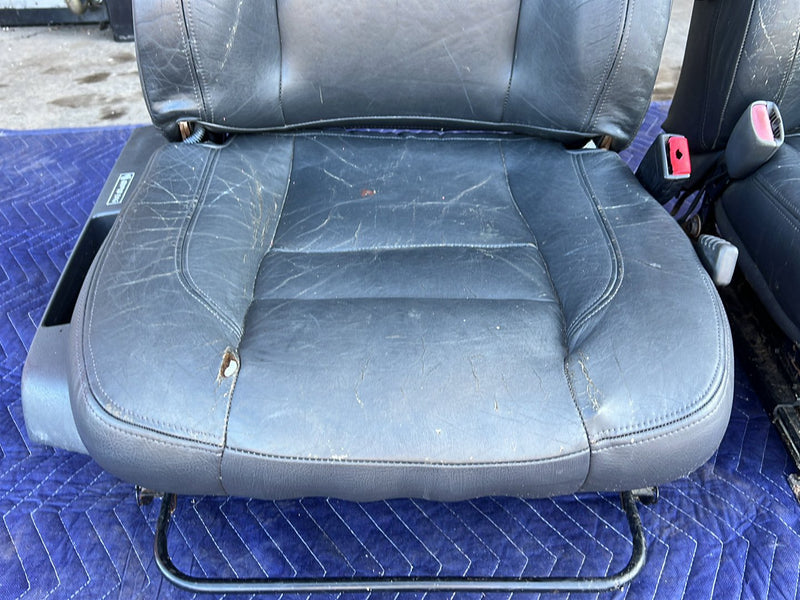 1993-1997 Volvo 850 Front Left & Right Bucket Seat Pair Gray Leather OEM