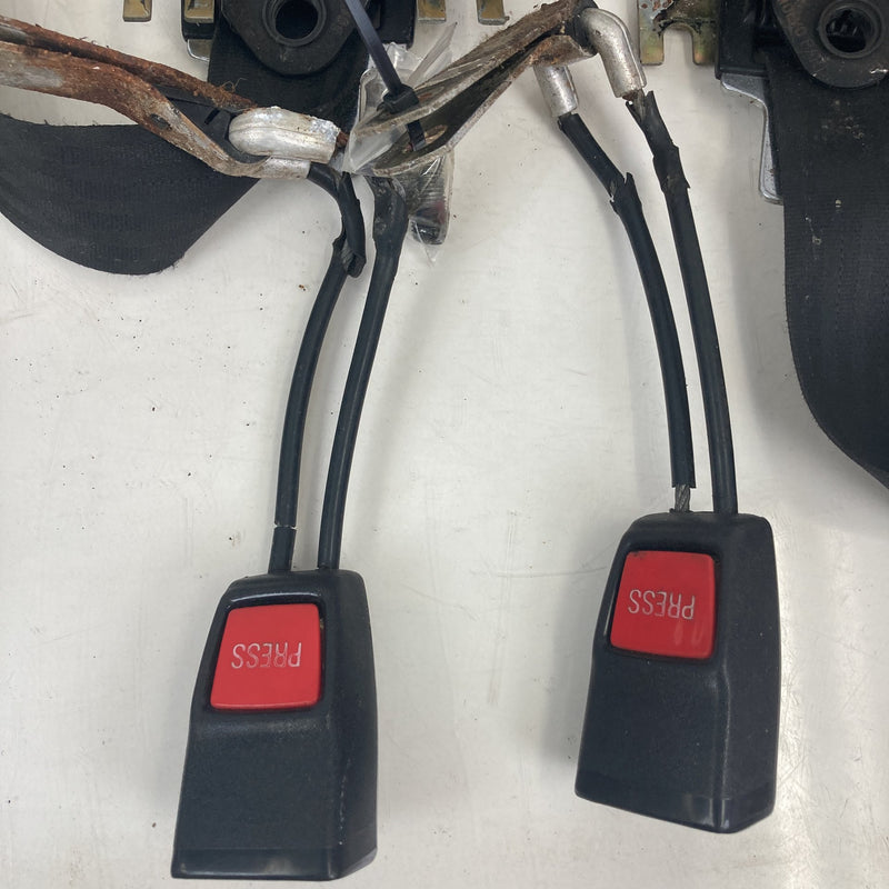 1981-1985 Volvo 240 245 Rear Seat Belt Buckle Set Left Right Center OEM