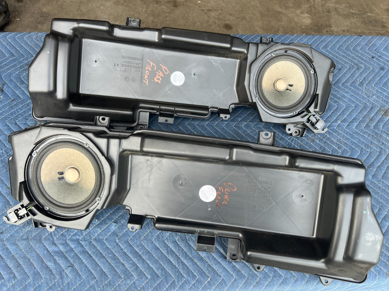 2005-2011 Audi A6 Front Left & Right Door Speaker w/ Housing Pair OEM #3486EM