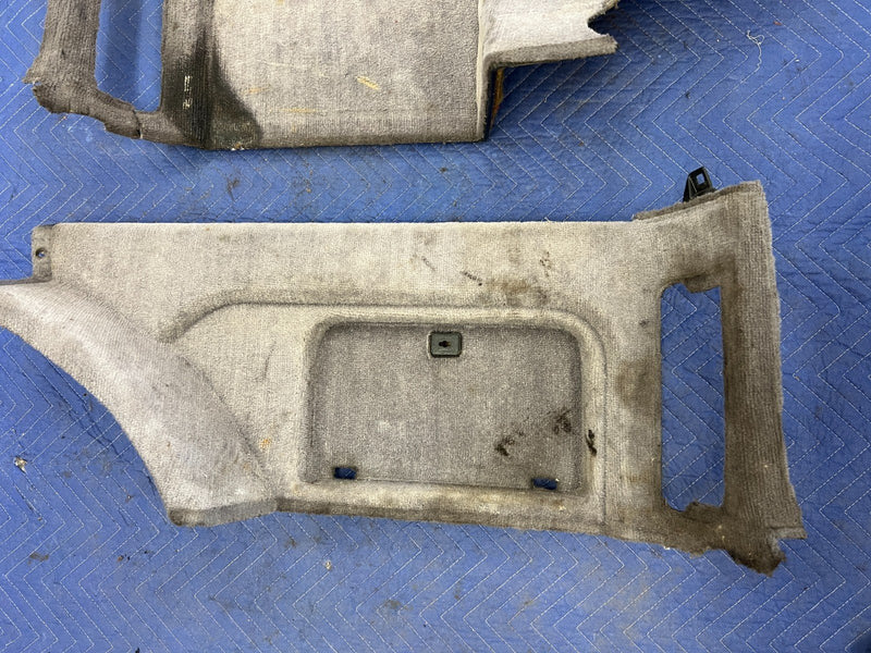 1992-1995 Volvo 940 740 Wagon Only Rear Carpet Side Panel Set Gray OEM #3198EM