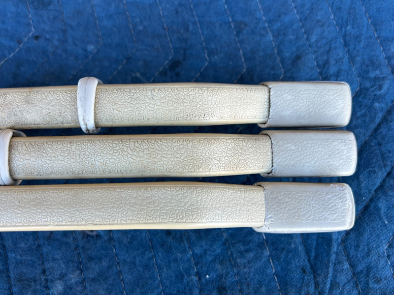 1986-1993 Volvo 240 244 Sedan Overhead Grab Handle Set of 3 White OEM #4353EM