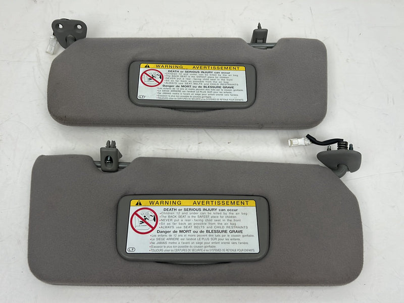 1997-2001 Lexus ES300 Gray Sun Visor Shade Pair w/ Illumination OEM #6753EM