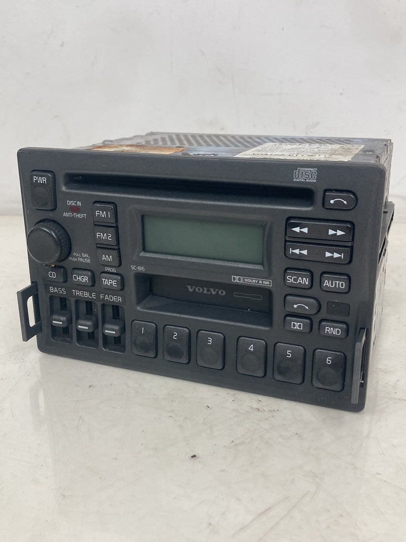 1998-2000 Volvo V70 S70 AM FM Stereo Radio CD Tape Player Head Unit OEM #5196M