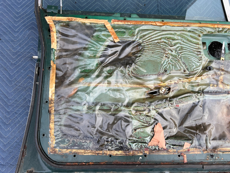 1967-1974 Volvo 140 142 Coupe Front Driver Left Door Panel Green OEM #4857EM