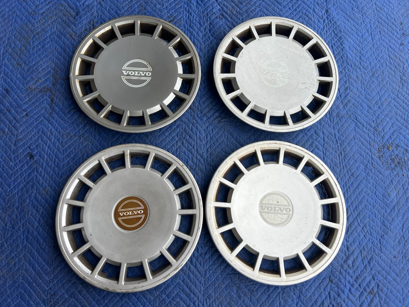1989-1995 Volvo 740 940 Sedan Hub Cap Wheel Rim Cover Full Set of 4 OEM #3752EM