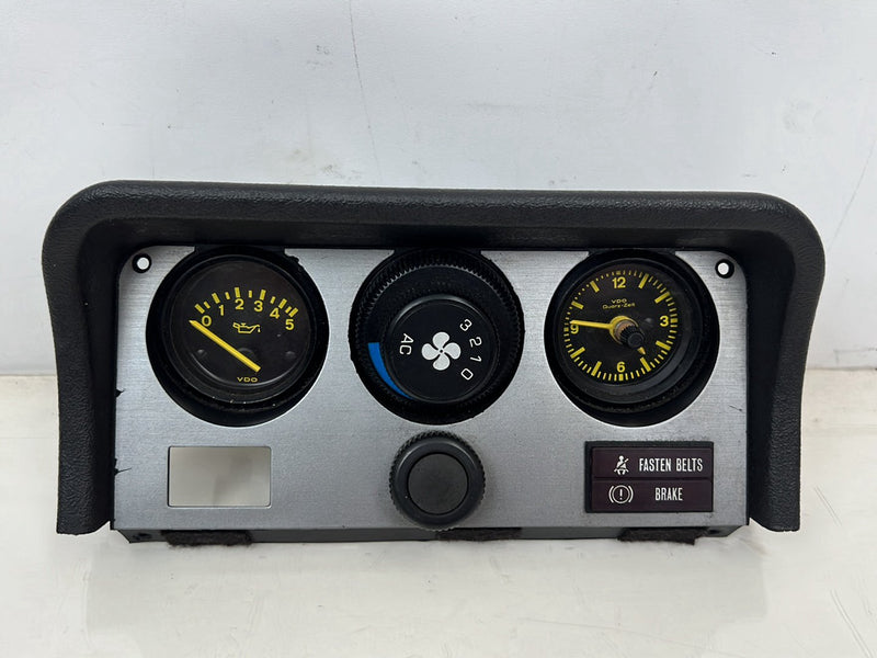 1983-1985 Porsche 944 Center Console Gauge Cluster HVAC Climate Clock OEM #5544EM