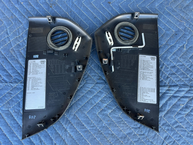 2005-2011 Audi A6 Dash End Trim L + R Pair OEM 4F1 857 086/087 #6ZJ