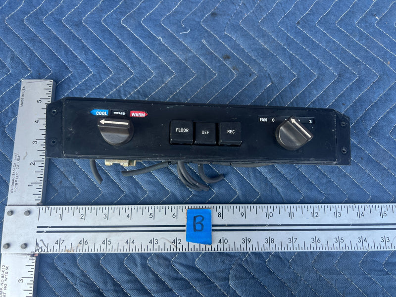 1967-1974 Volvo 140 142 Dash A/C Heat Climate Control Switch Panel OE #4906EM