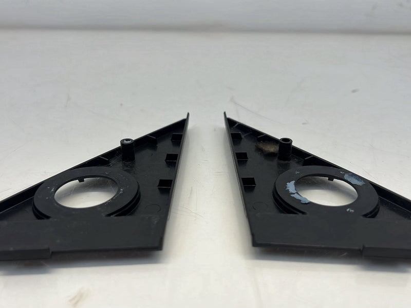 1975-1980 Volvo 244 240 Corner Mirror Trim Left & Right Pair Black OEM #5259EM