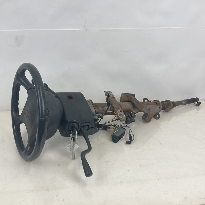 1995-1998 Chevrolet GMC C/K Steering Column Wheel w/ Ignition, Stalks, & Key OEM