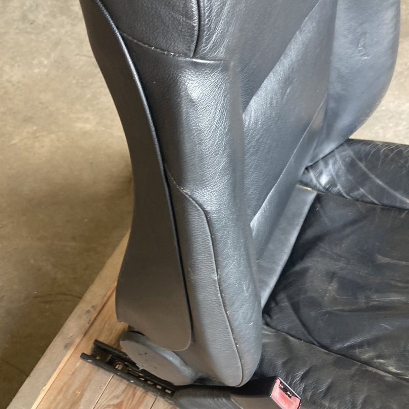 2003-2007 BMW 545i E60 Seat Front Left Driver Black Leather OEM #4980M