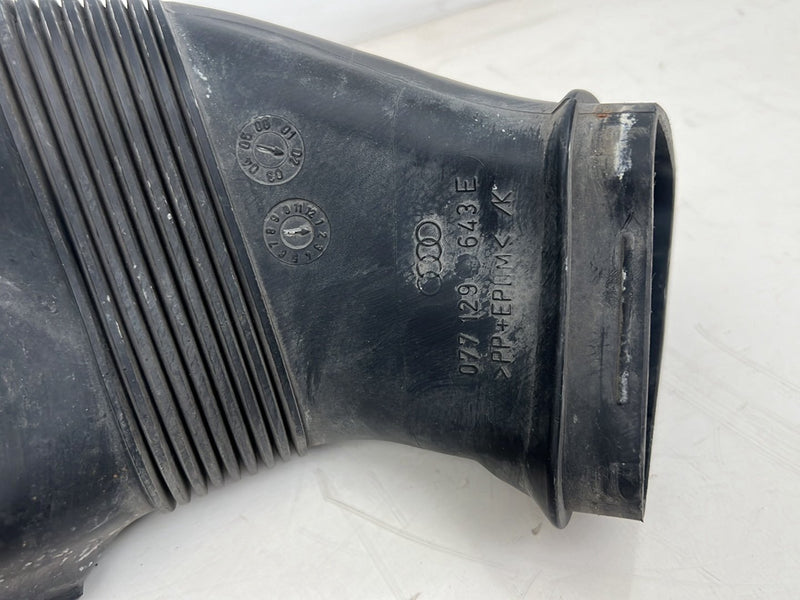 1996-2003 Audi S8 D2 A8 Air Intake Duct Tube Pipe Hose 077129643 OEM #6455EM