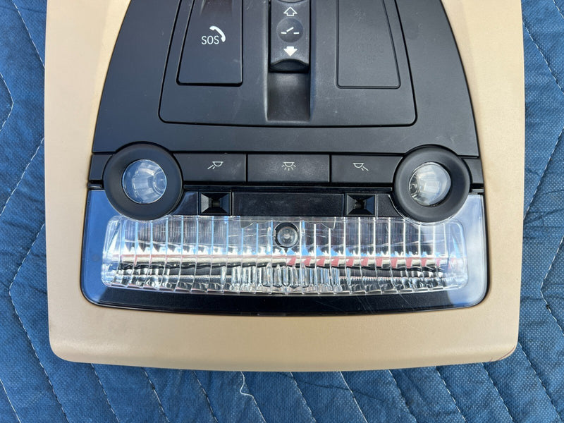 2011-2017 BMW X3 F25 Beige Center Overhead Dome Light Sunroof Switch OEM #2374EM
