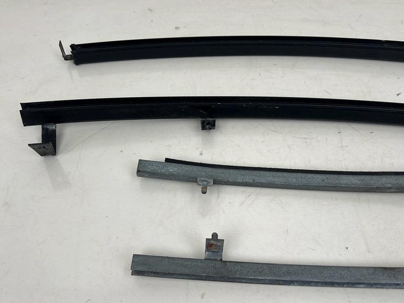 1990-1992 Volvo 740 745 940 Wagon Front Rear Left Right Window Scraper Track Set OEM #5962EM