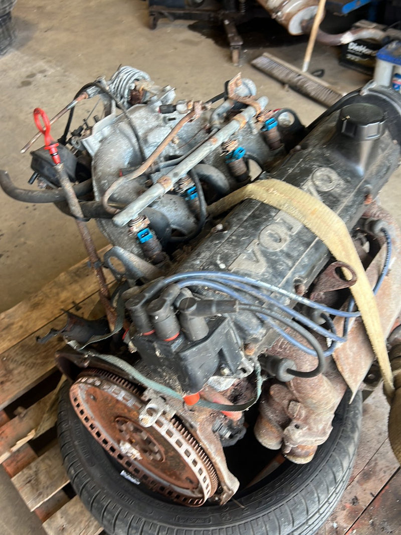 1990-1992 Volvo 740 745 940 4 Cyl 2.3L B230F Complete Engine Assembly *Running* OEM #5954EM