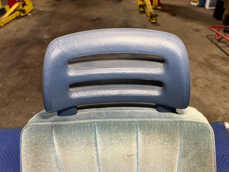 1984-1989 Volvo 740 760 Sedan Front Driver Left LH Seat Blue Cloth OEM #1557EM
