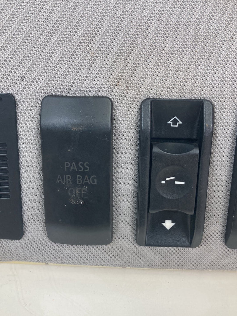 2003-2007 BMW 545i E60 Overhead Console Gray SOS 7037685 8380319 OEM #4937M