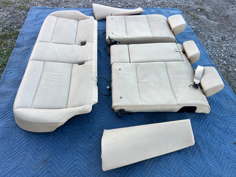 2011-2017 BMW X3 F25 Complete Beige Leather Rear Bench Seat Assembly OEM #2170EM