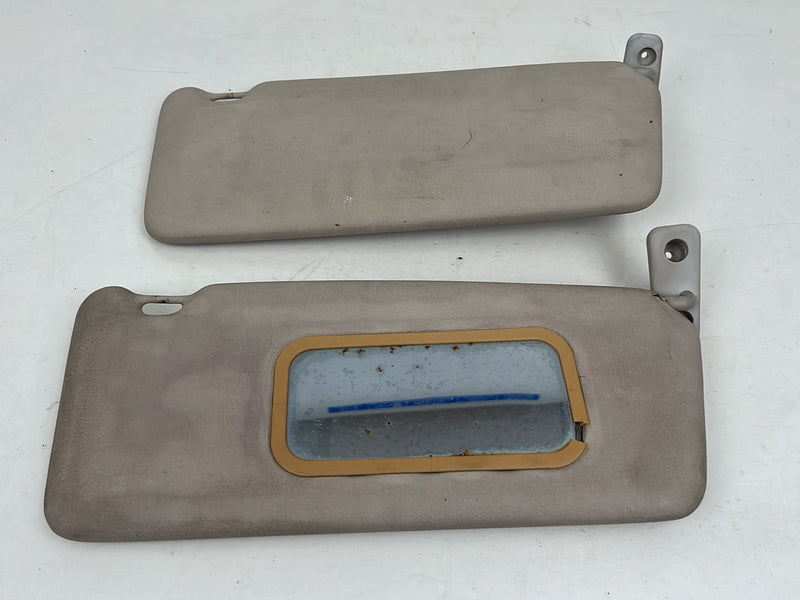 1990-1992 Volvo 740 745 940 Left & Right Sun Visor Shade Pair Tan OEM #5841EM