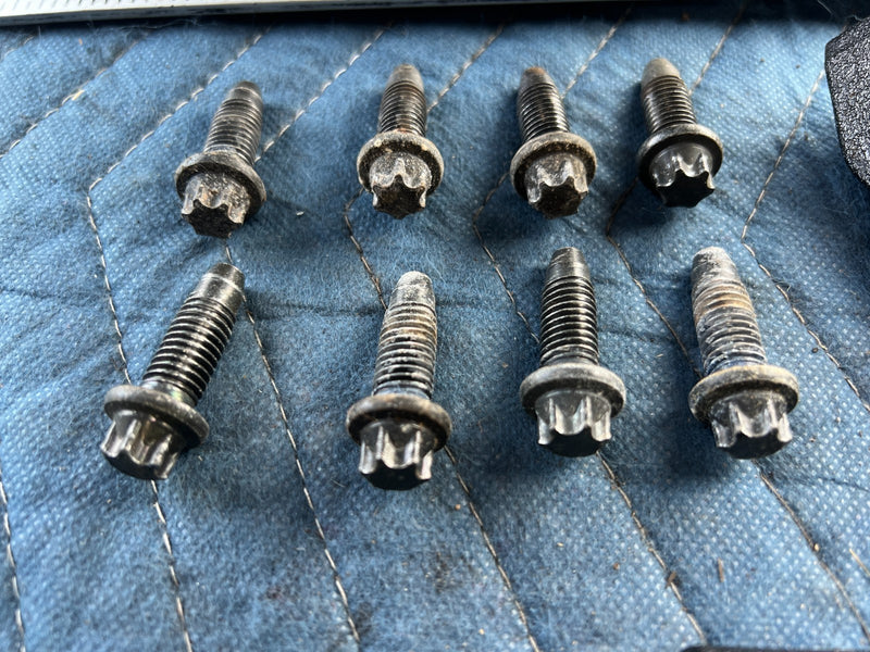 1996-2003 Mercedes W210 E320 Seat Bolt Hardware & Trim Cover Set OEM #4673EM