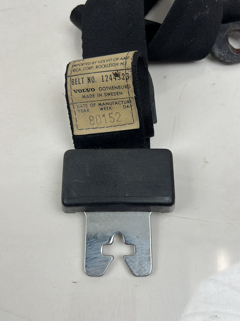 1975-1980 Volvo 244 240 Rear Seat Belt Buckle Set 1244320 OEM #5288EM