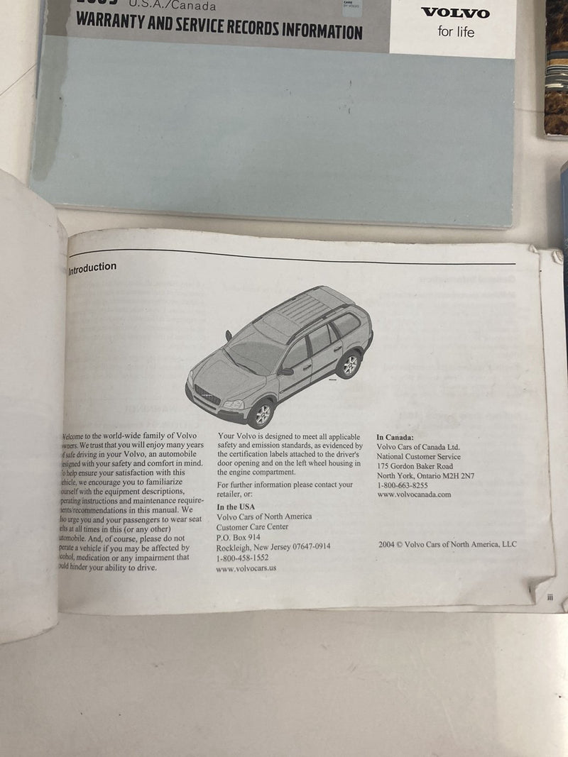 2003-2006 Volvo XC90 Owners Manual Book User Guide CD Set OEM #4868M