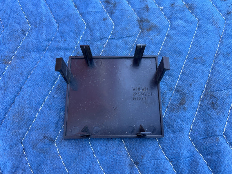 1986-1993 Volvo 240 244 Dash Blank Trim Insert Panel Black 1259731 OEM #4302EM
