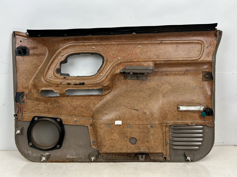 1995-1998 Chevrolet GMC C/K Left & Right Door Card Trim Panel Pair Tan OEM