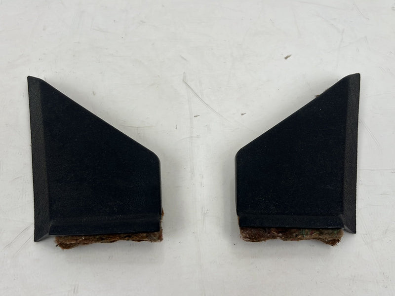 1990-1992 Volvo 740 745 940 Corner Mirror Trim Interior Black Pair OEM #5851EM