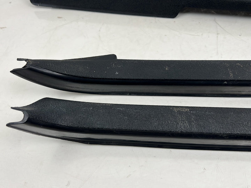 1975-1980 Volvo 244 240 Scuff Plate Door Sill Trim Set of 4 Black OEM #5291EM