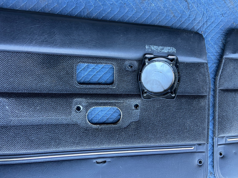 1986-1993 Volvo 240 244 *Sedan Only* Door Card Set of 4 Gray Black OEM #4374EM