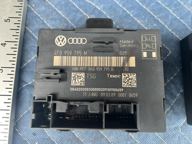 2005-2011 Audi A6 Rear Door Electronic Control Module Pair 4F0959795M OEM #43ZJ